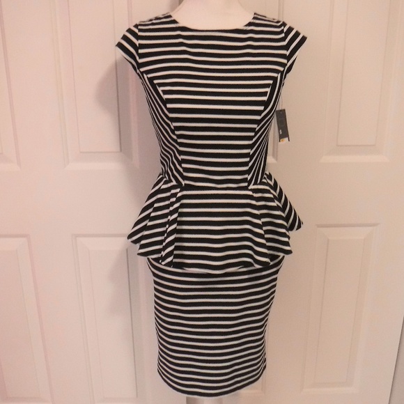 Mossimo Supply Co. Dresses & Skirts - 💖Mossimo Dress S Black White Peplum NWT